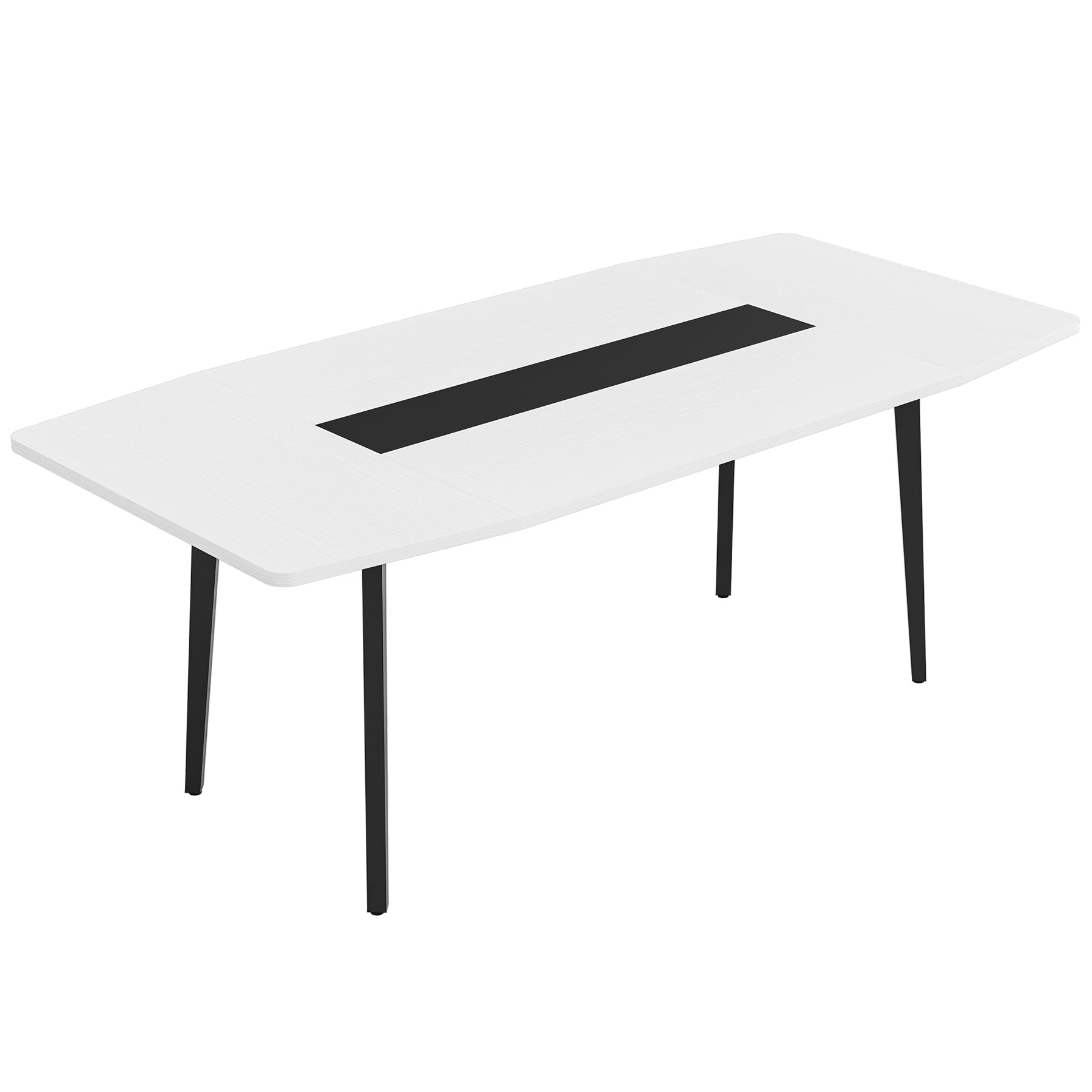 Tribesigns Conference Table, Modern 6FT / 8FT Boat Shaped Meeting Table Tribesigns
